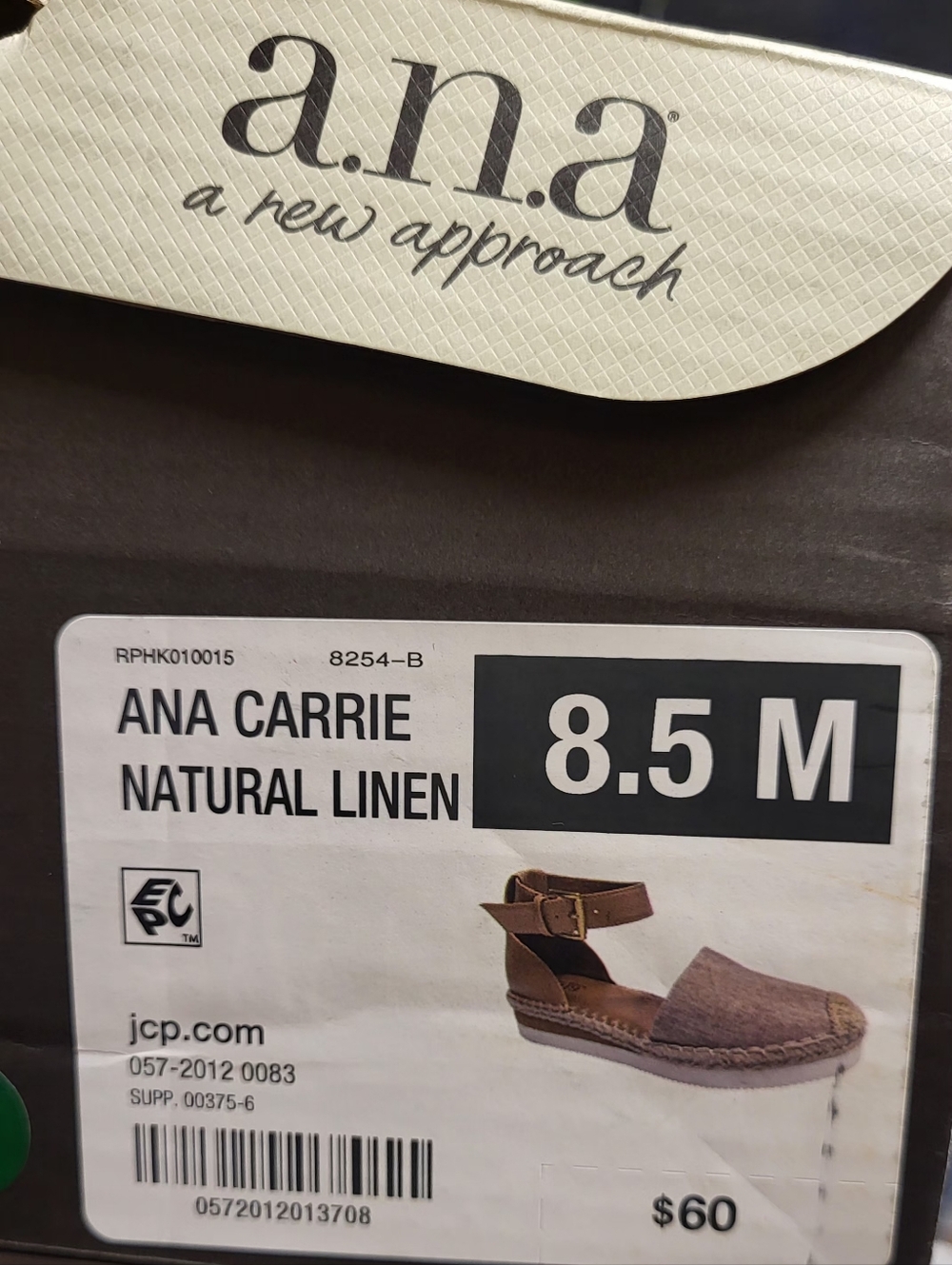 a.n.a Carrie Natural Linen Espadrille Sandal - Brown